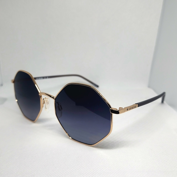 NEW AUTHENTIC Moschino Rose Gold and Black Hexagonal...